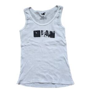 Olivia Rodrigo White Ribbed Sleeveless Top Tanktop sz Extra Large OR Music Basic